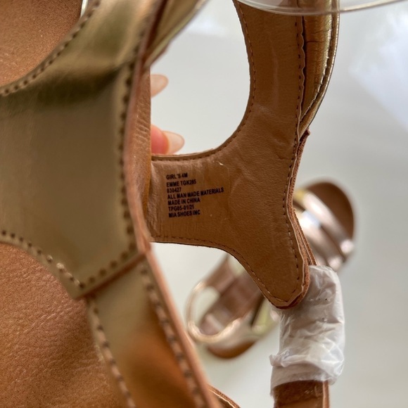 Mia Kids Emme Sandal Rose Gold - 4 - Picture 3 of 6
